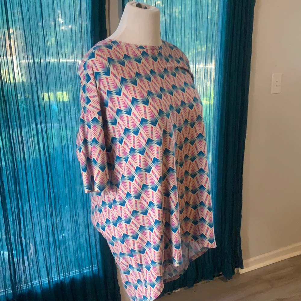 Fun and colorful high low tunic
